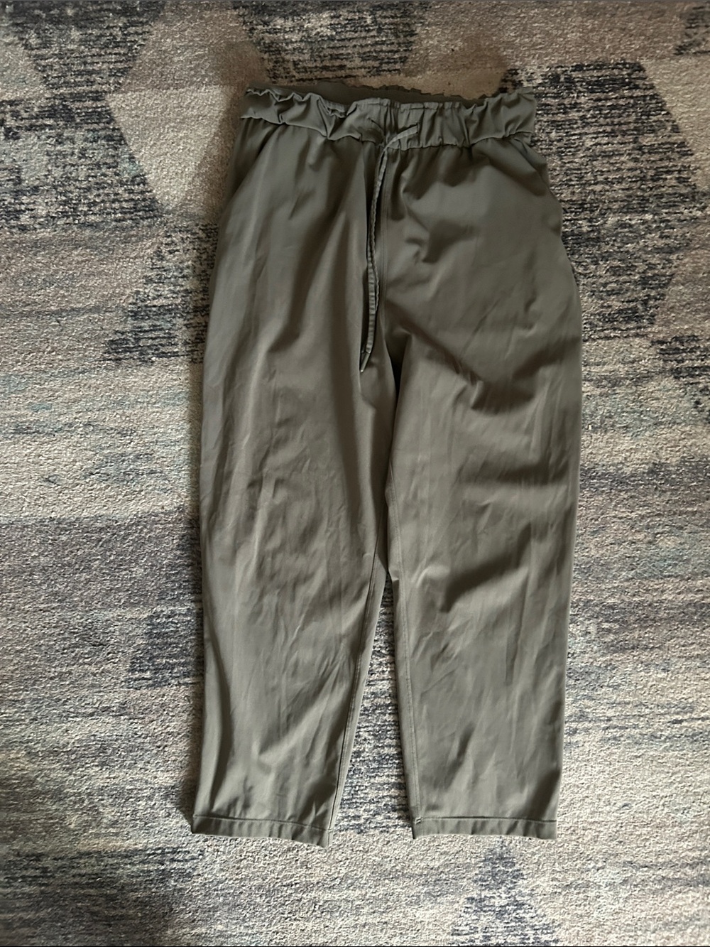 lululemon athletica Olive Green High-Waist Drawstring Joggers